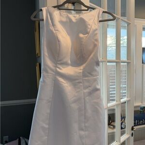 White Satin Mini Dress – Size 4 – Bridal